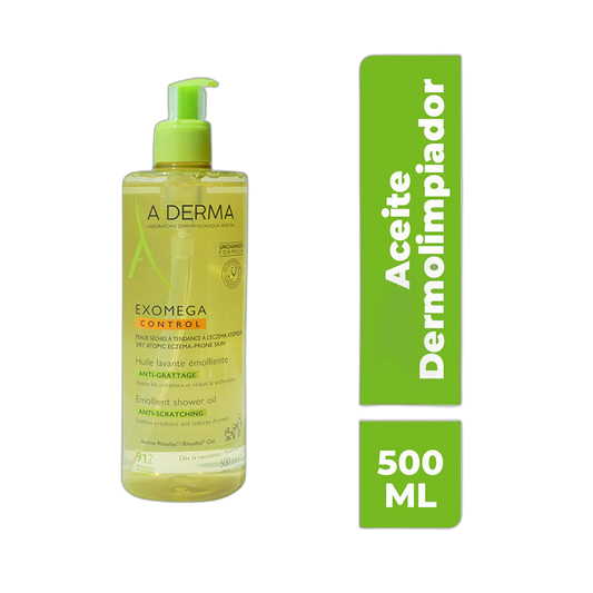 ADERMA Exomega Control Dermolimpiador En Aceite 500 Ml (fondo limpio)
