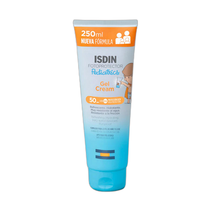 ISDIN Pediatrics gel cream fps50+ 250ml (fondo limpio)