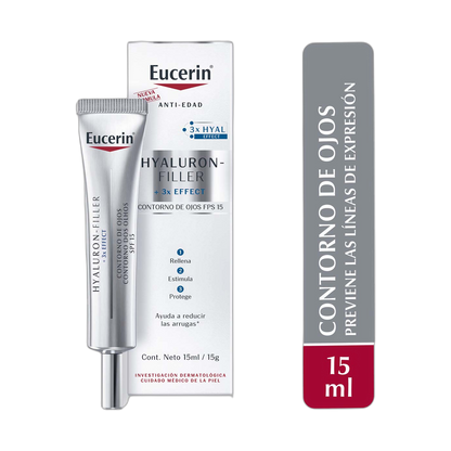 EUCERIN HYALURON-FILLER OJOS 15ML (fondo limpio)