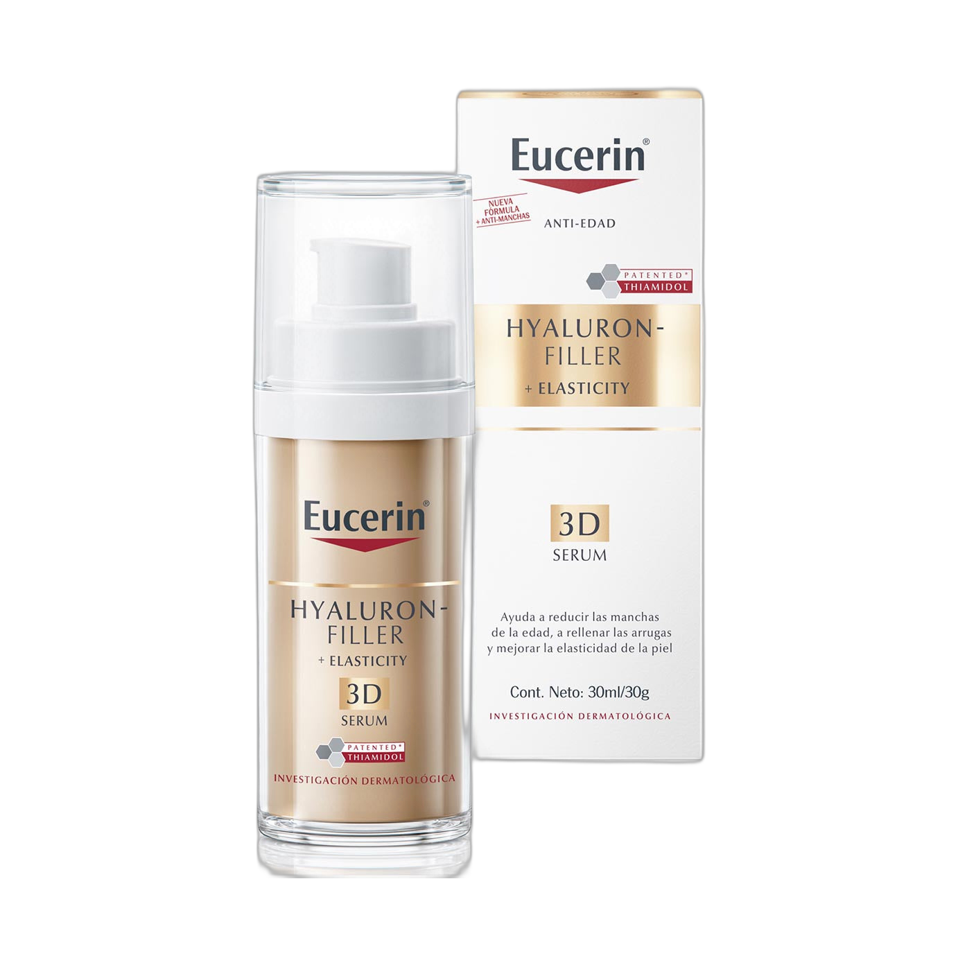 EUCERIN Hyaluron Filler+Elasticity 3D serum 30ml (fondo limpio)