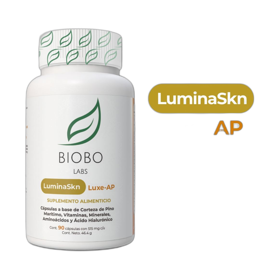 BIOBO LABS luminaskin luxe-ap 90caps 500mg vegetal (fondo limpio)