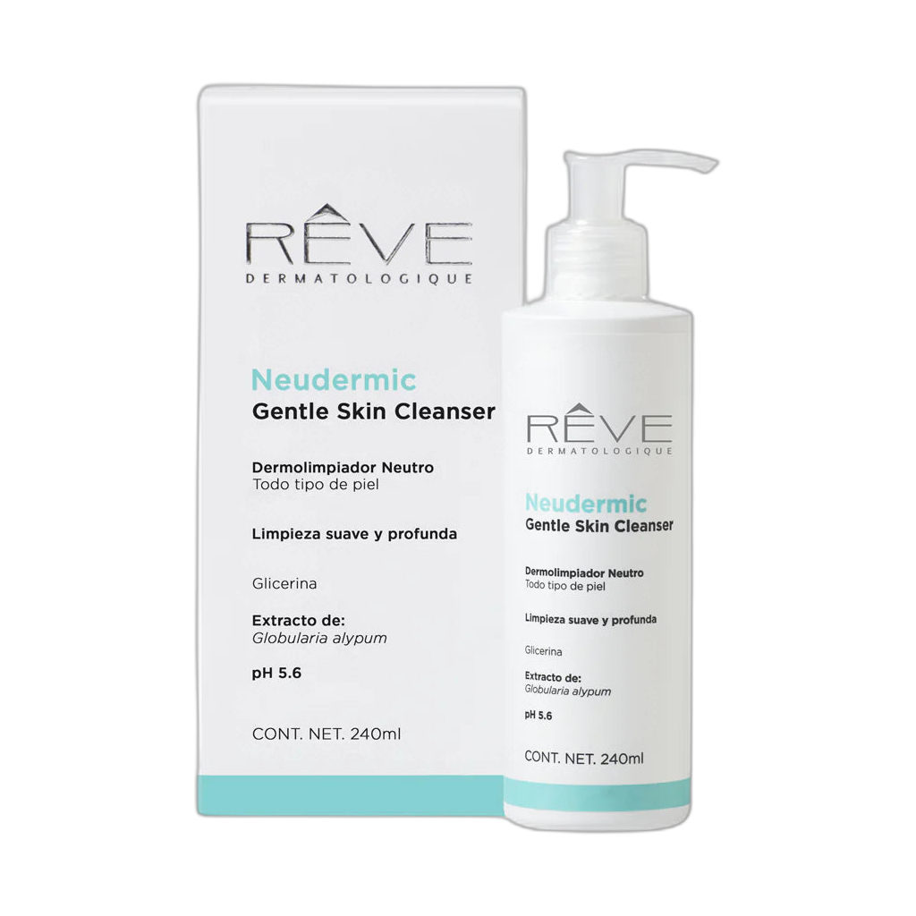 RÉVE Neudermic gentle skin cleanser 240ml (fondo limpio)