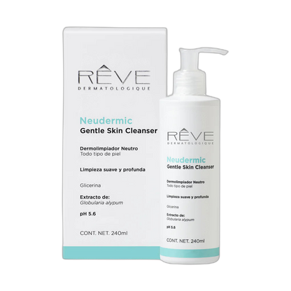 RÉVE Neudermic gentle skin cleanser 240ml (fondo limpio)