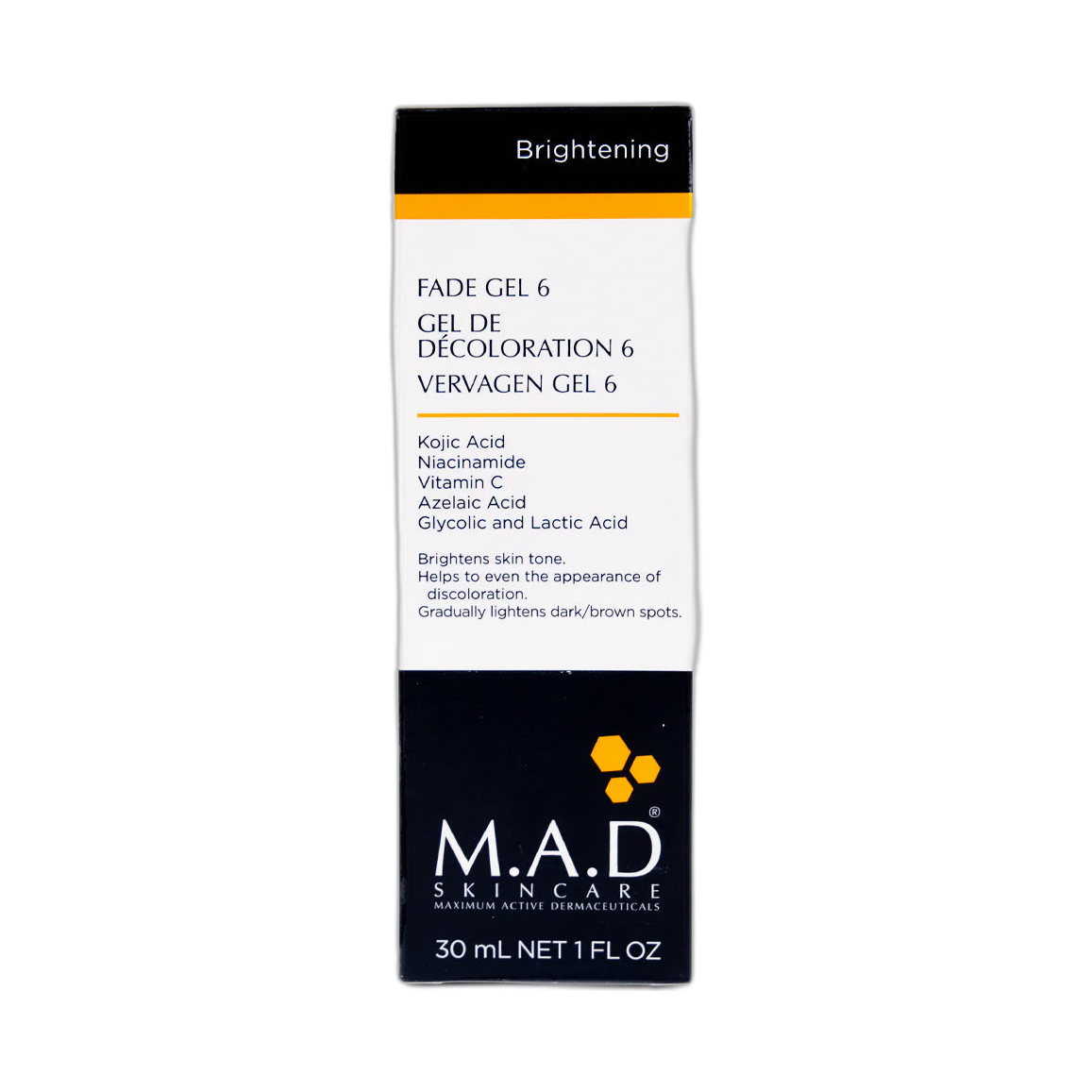 M.A.D. Fade Gel 6 suero 30ml (fondo limpio)