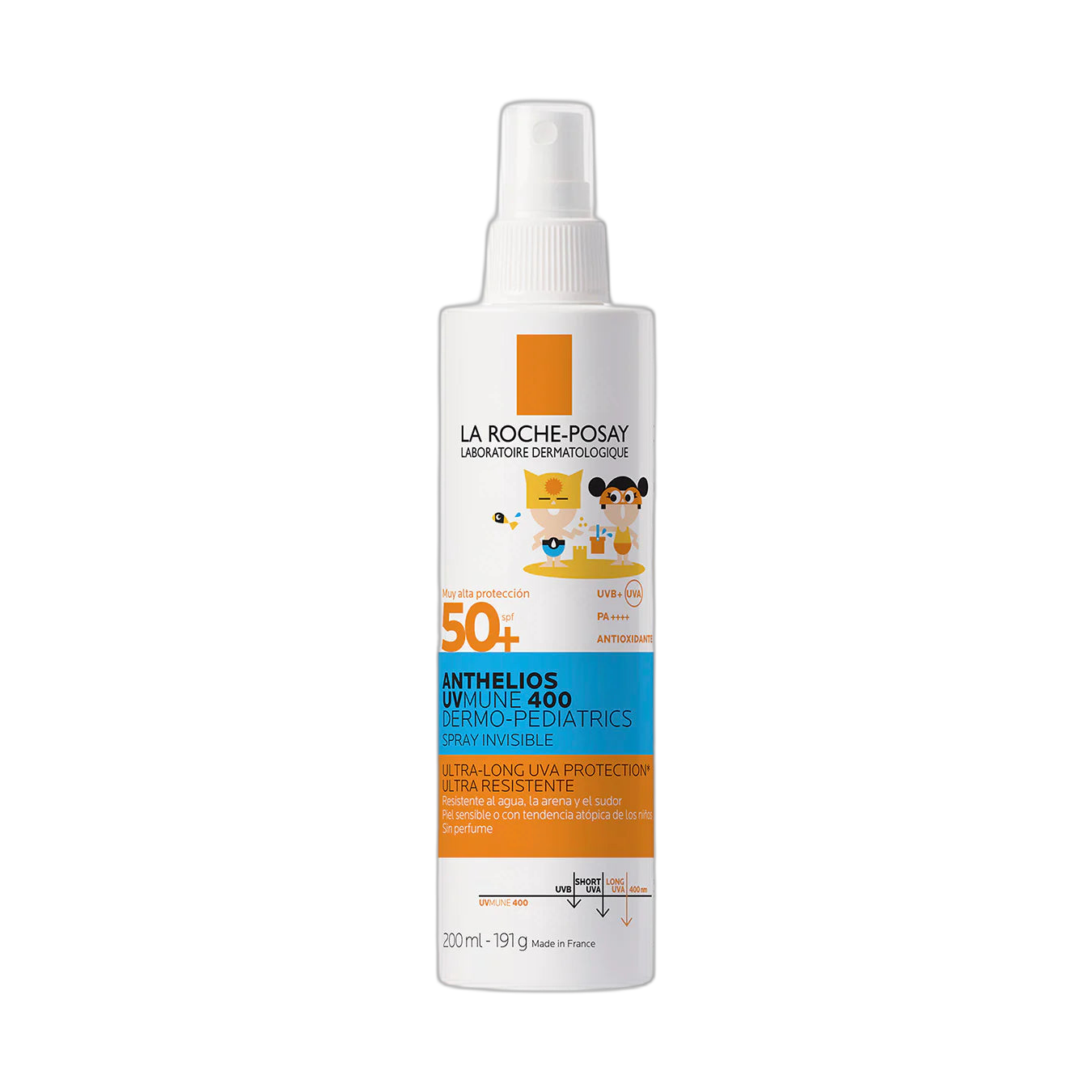 LRP ANTHELIOS UVMUNE 400 Dermopediatrics spray 200ml (fondo limpio)