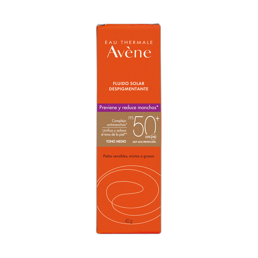 AVENE Fluido Solar despigmentante 40g tono medio (fondo limpio)