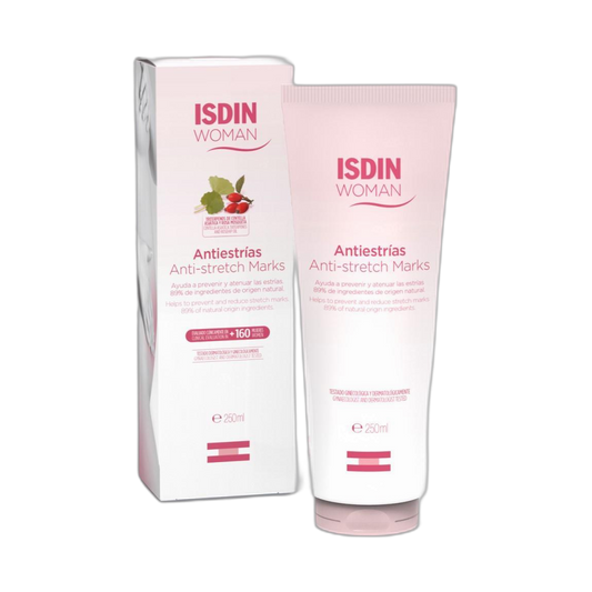 ISDIN WOMAN Antiestrias crema 250ml (fondo limpio)