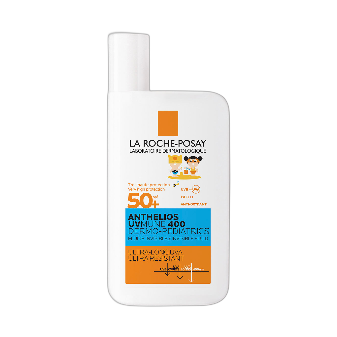 LRP ANTHELIOS UVMUNE 400 Dermopediatrics fluido FPS50+ 50ml (fondo limpio)