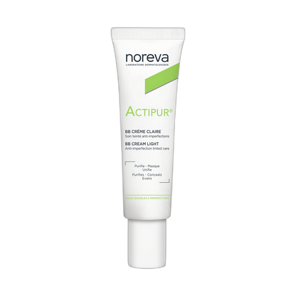 NOREVA Actipur BB Crema Anti-Imperfecciones color claro 30ml (fondo limpio)