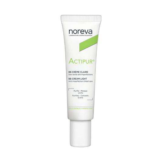 NOREVA Actipur BB Crema Anti-Imperfecciones color claro 30ml (fondo limpio)