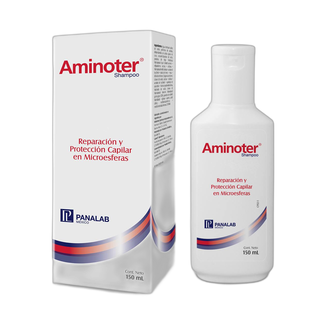 PANALAB Aminoter shampoo 150ml (fondo limpio)