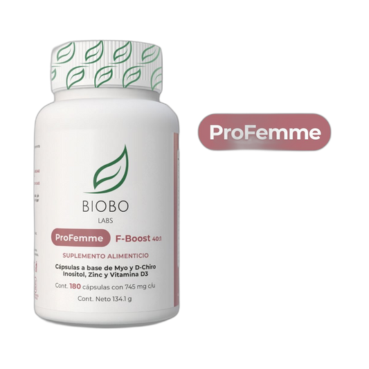 BIOBO LABS profemme F-Boost 180caps 1g vegetal (fondo limpio)