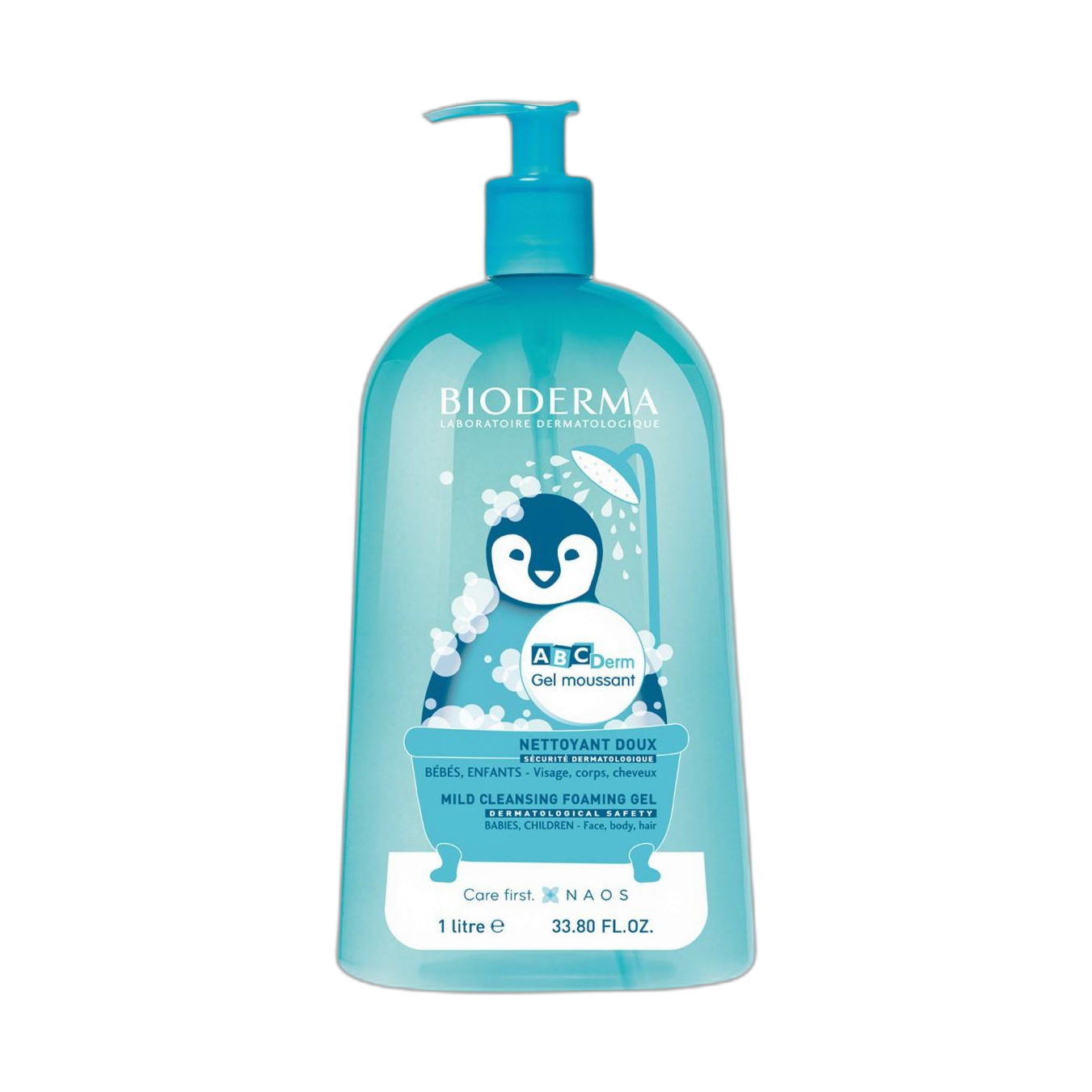 BIODERMA ABCderm gel moussant 1Lt (fondo limpio)