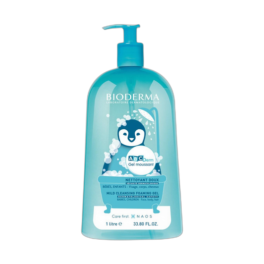 BIODERMA ABCderm gel moussant 1Lt (fondo limpio)