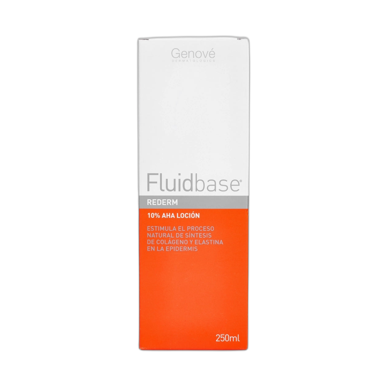 GENOVE Fluidbase Rederm 10% AHA Loción 250ml (fondo limpio)