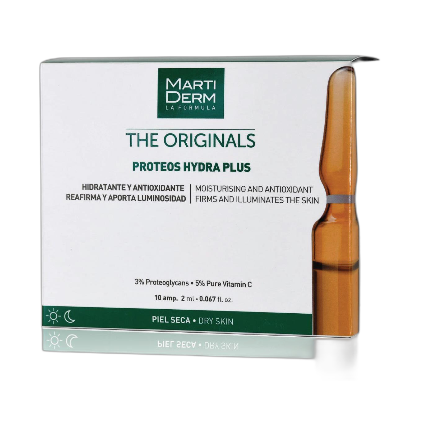 MARTIDERM Proteos hydra plus 10amp (fondo limpio)