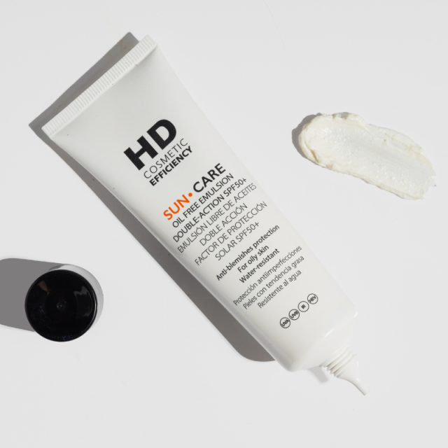 HD SUNCARE Emulsión oil free doble acción FPS50+ 50ml