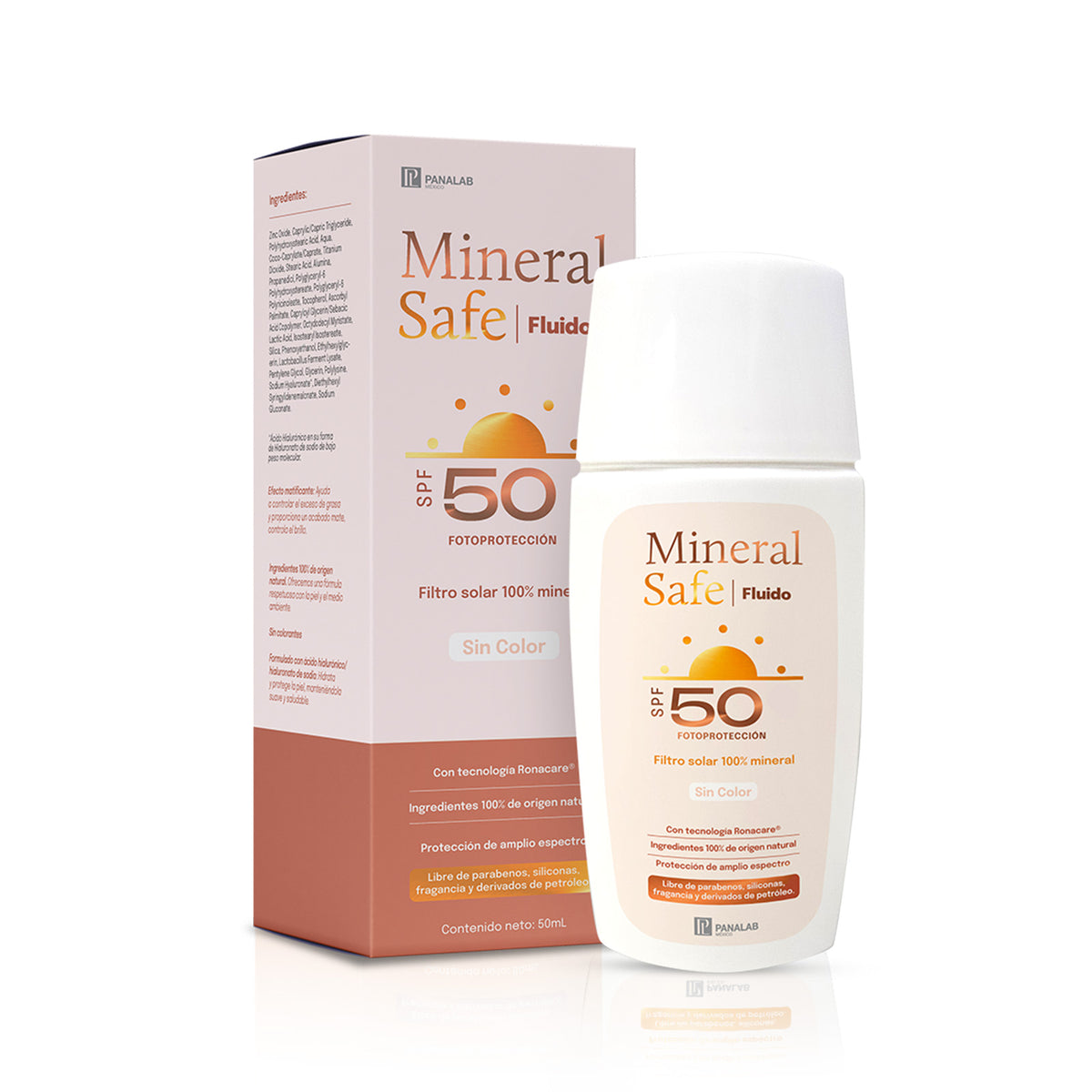PANALAB Mineral safe fluido FPS50 50ml sin color