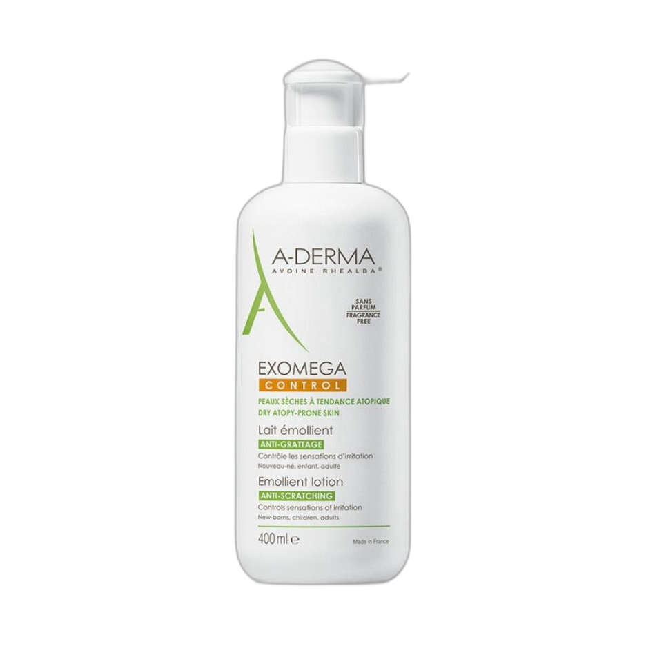 ADERMA Exomega control leche emoliente 400ml (fondo limpio)