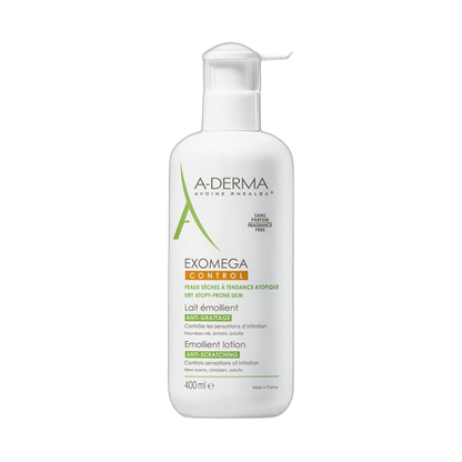 ADERMA Exomega control leche emoliente 400ml (fondo limpio)