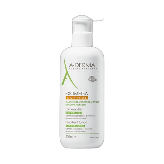 ADERMA Exomega control leche emoliente 400ml (fondo limpio)