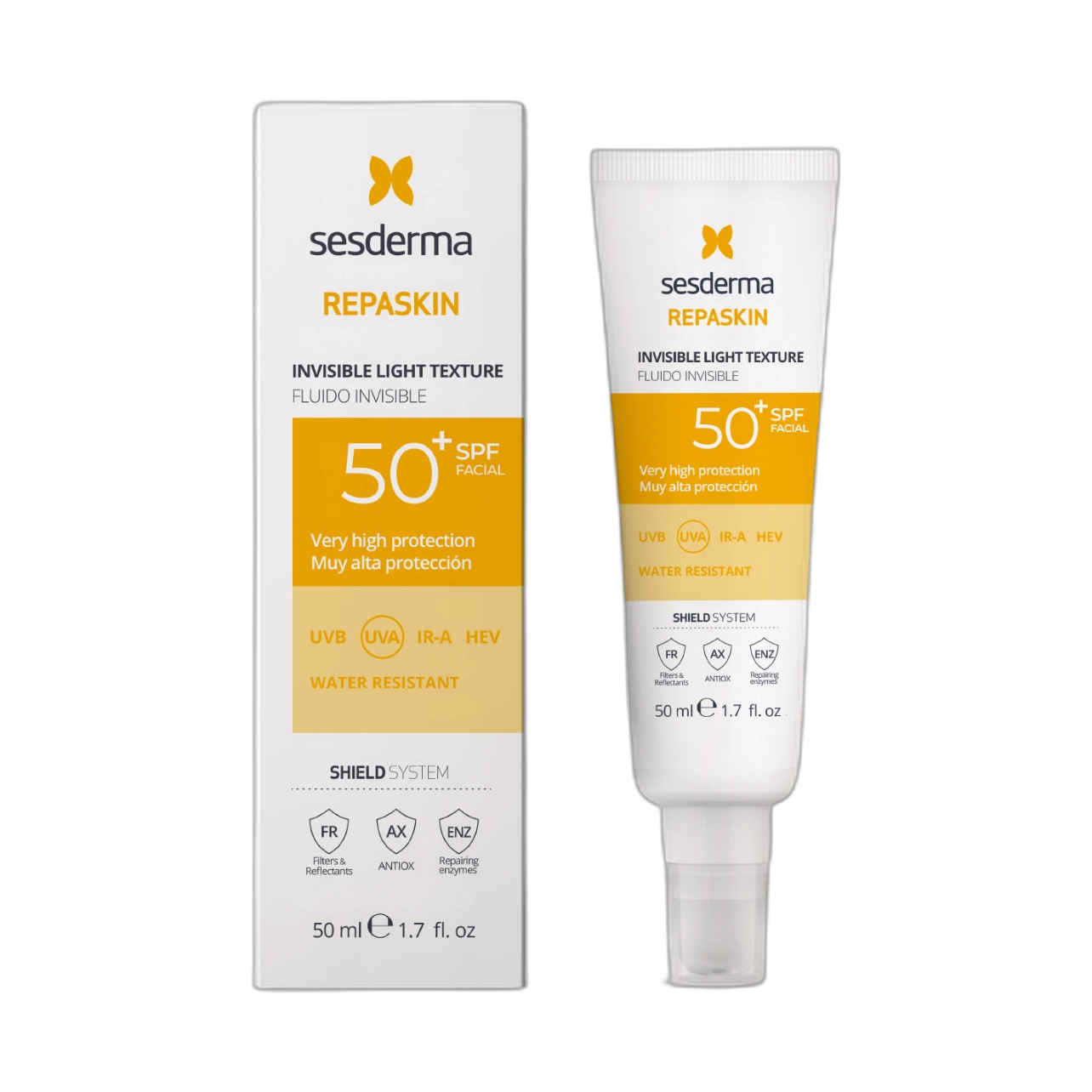SESDERMA Repaskin Fluido Invisible Spf 50 50Mg (fondo limpio)