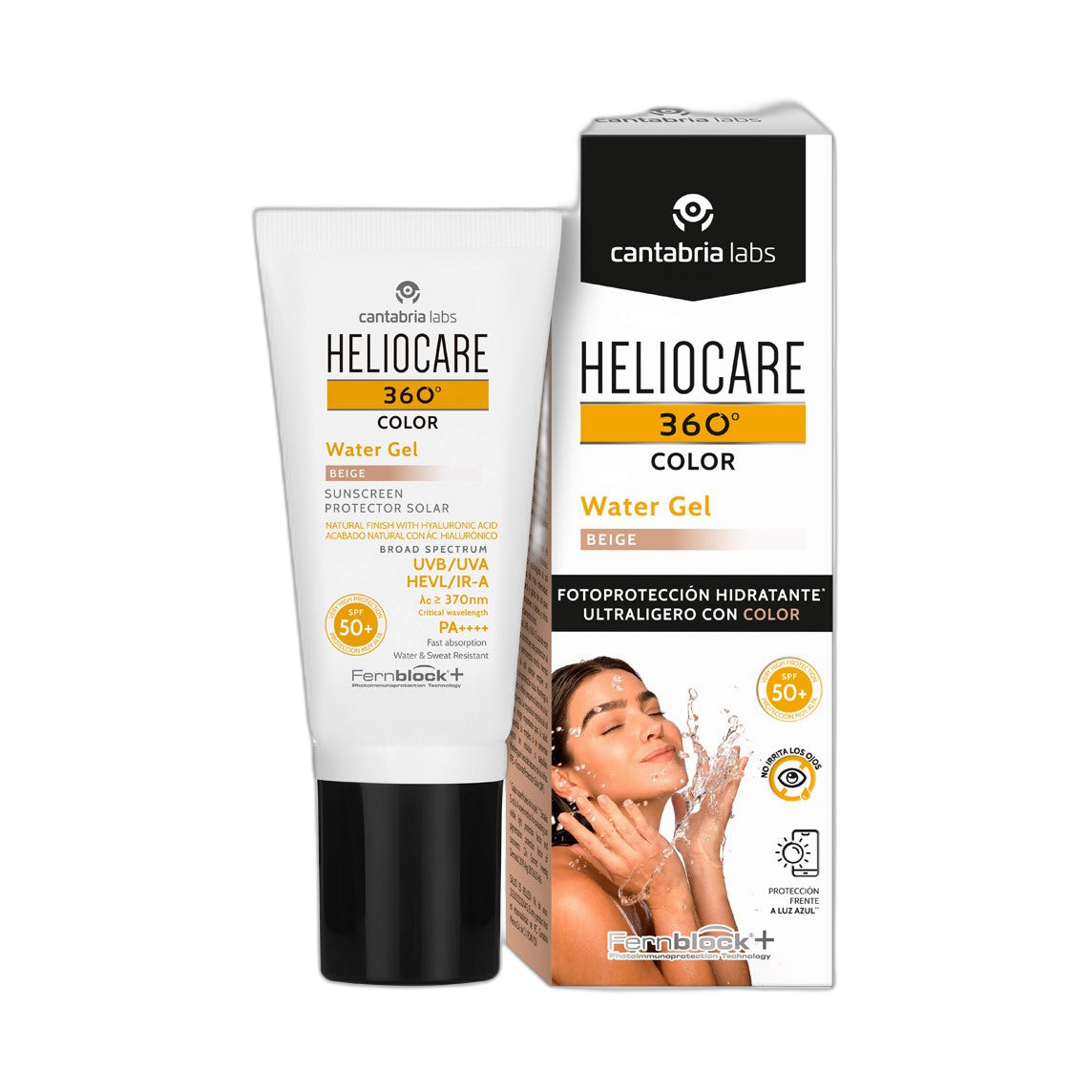 HELIOCARE 360 Water gel color beige spf50+ 50ml (fondo limpio)
