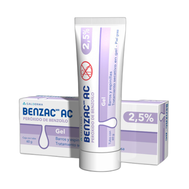GALDERMA Benzac Ac gel 2.5% 60gr (fondo limpio)