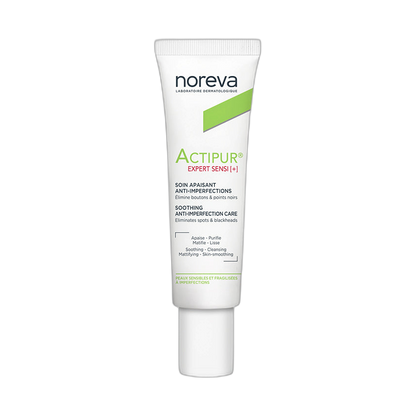 NOREVA Actipur Expert Sensi calmante Anti-Imperfeciones piel sensible 30ml (fondo limpio)