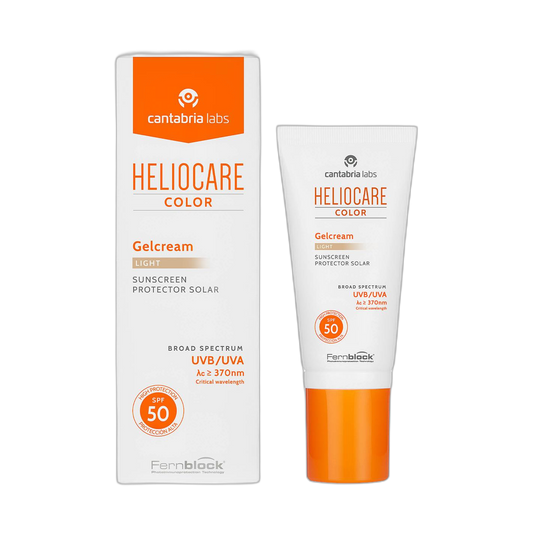 HELIOCARE Gel crema color light 50ml (fondo limpio)