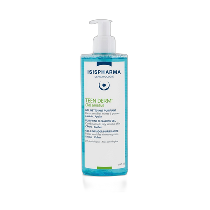 ISISPHARMA TEEN DERM Gel sensitive 400ml (fondo limpio)