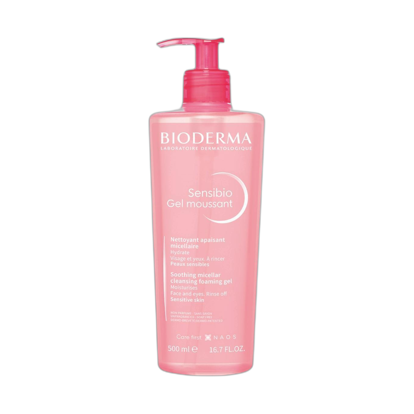 BIODERMA Sensibio gel moussant 500ml (fondo limpio)