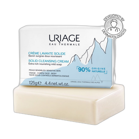URIAGE Jabón Sólido Limpiador 125g (fondo limpio)