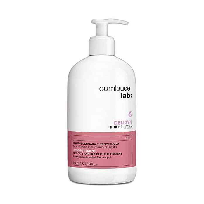Cumlaude lab Gel Limpiador Higiene Intima Deligyn 500ml (fondo limpio)