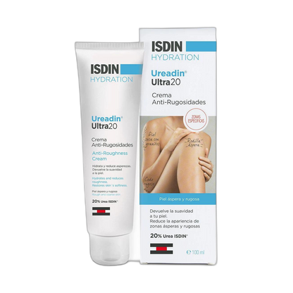 ISDIN Ureadin ultra 20 crema anti-rugosidades 100ml (fondo limpio)