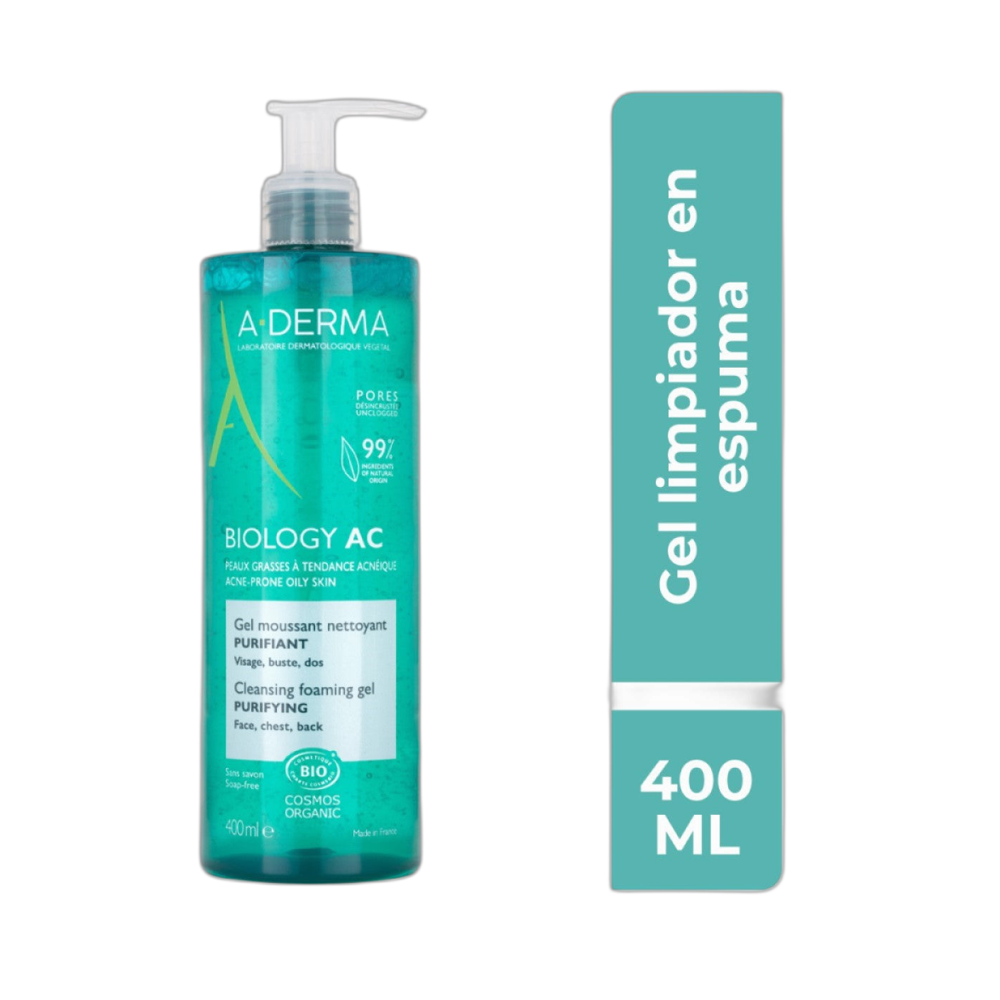 ADERMA Biology Ac Gel 400Ml (fondo limpio)