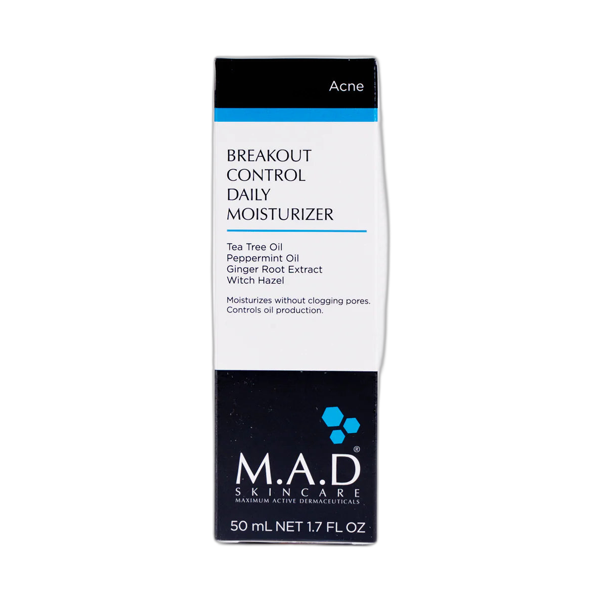 M.A.D. Breakout control daily moisturizer 50gr (fondo limpio)