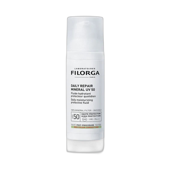 FILORGA DAILY REPAIR MINERAL UV 50 Protector solar FPS50 fluido hidratante 50ml (fondo limpio)