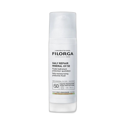 FILORGA DAILY REPAIR MINERAL UV 50 Protector solar FPS50 fluido hidratante 50ml (fondo limpio)