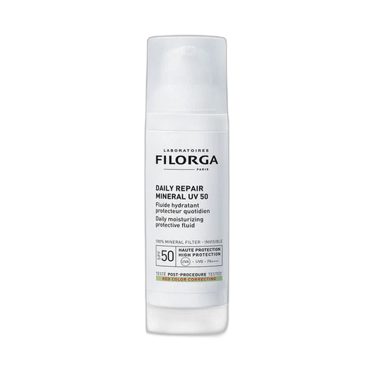 FILORGA DAILY REPAIR MINERAL UV 50 Protector solar FPS50 fluido hidratante 50ml (fondo limpio)
