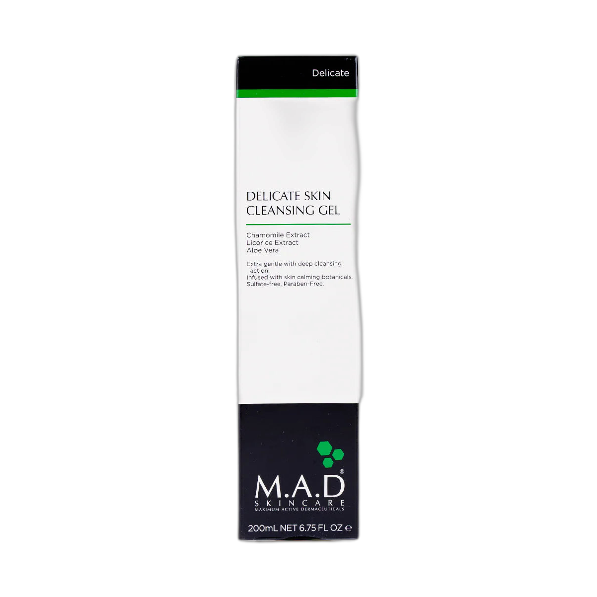 M.A.D. Delicate Skin Cleansing Gel Limpiador 200ml (fondo limpio)