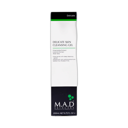 M.A.D. Delicate Skin Cleansing Gel Limpiador 200ml (fondo limpio)