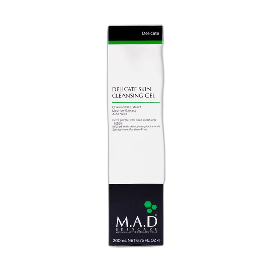 M.A.D. Delicate Skin Cleansing Gel Limpiador 200ml (fondo limpio)