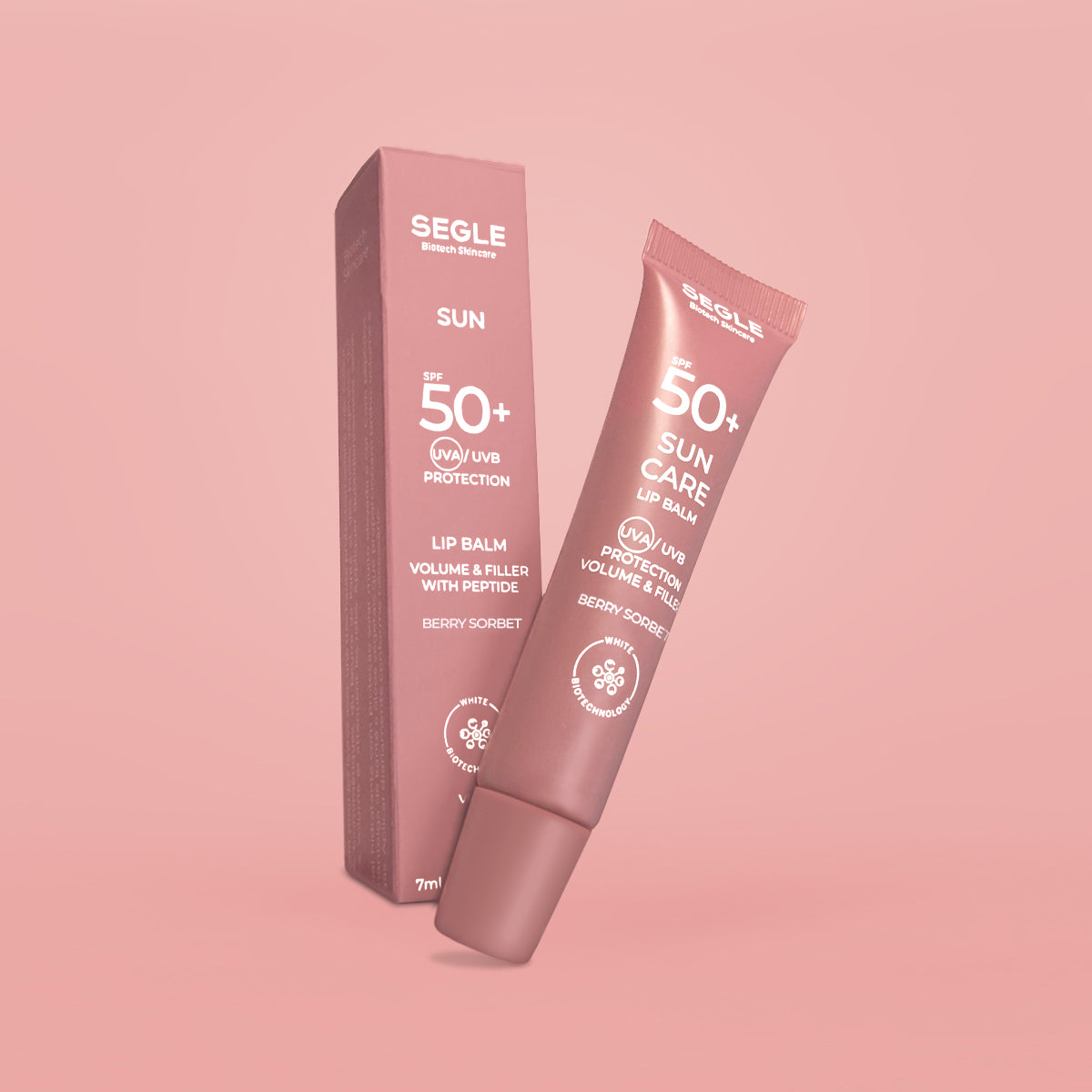 SEGLE Lip balm FPS50+ 7ml - Berry Sorbet (rosa nude)