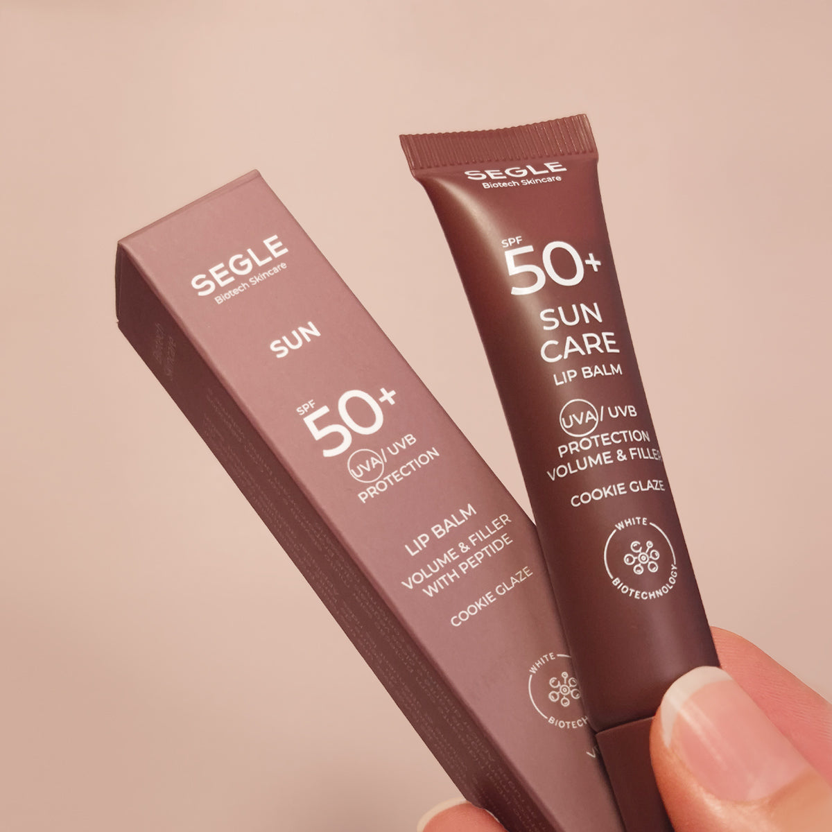 SEGLE Lip balm FPS50+ 7ml - Cookie glaze (marrón)