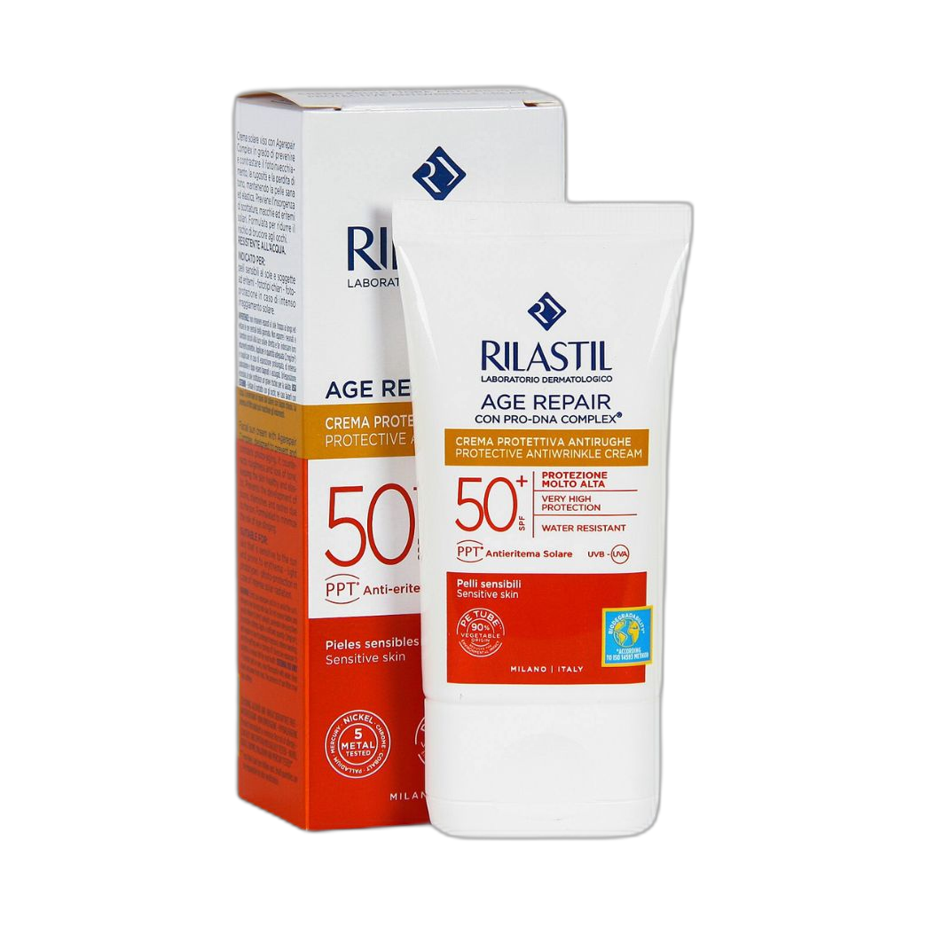 RILASTIL AGE REPAIR PROTECTIVE AND ANTIWRINKLE CREAM SPF 50+ 40ML (fondo limpio)