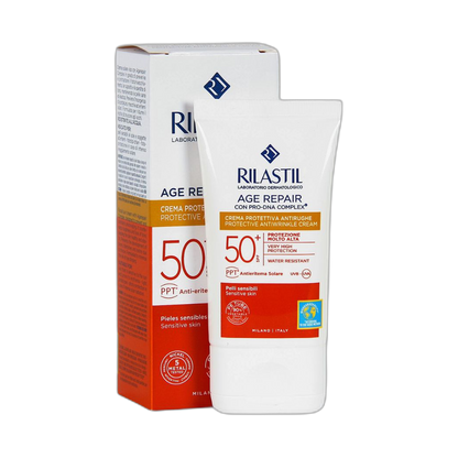 RILASTIL AGE REPAIR PROTECTIVE AND ANTIWRINKLE CREAM SPF 50+ 40ML (fondo limpio)