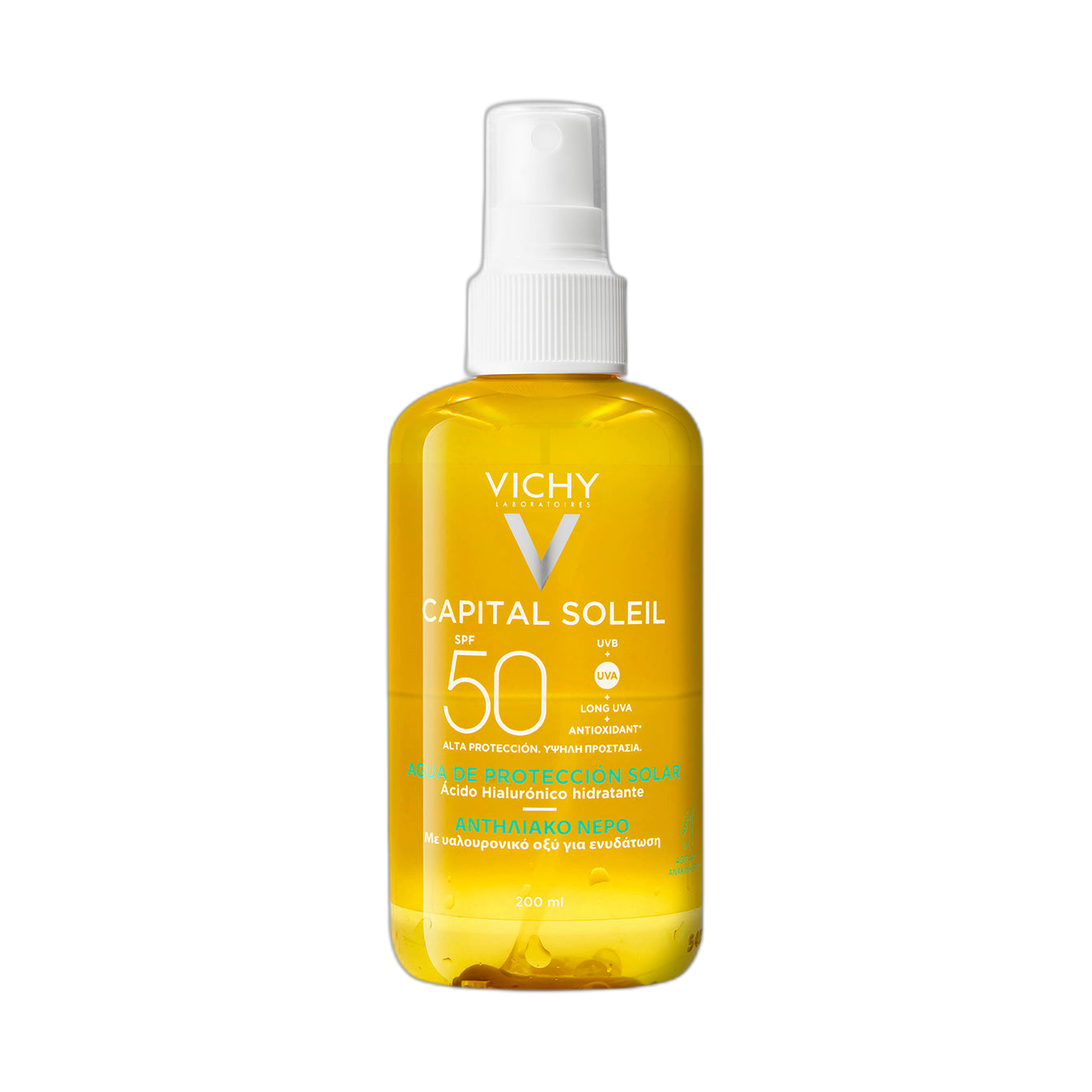 VICHY Capital soleil agua solar hidratante fps50 200ml (fondo limpio)
