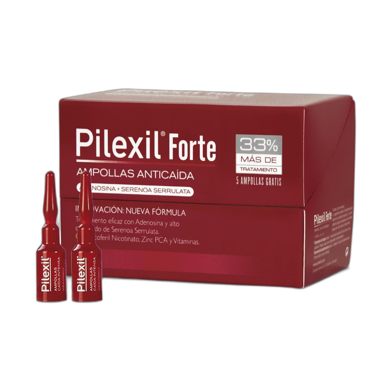 PILEXIL Forte ampolletas 15+5 ampolletas (fondo limpio)