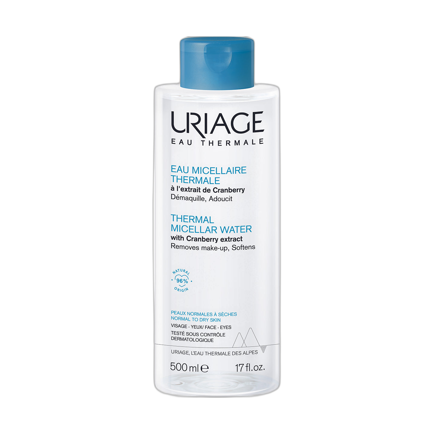 URIAGE  Agua micelar piel normal a seca 500ml (fondo limpio)